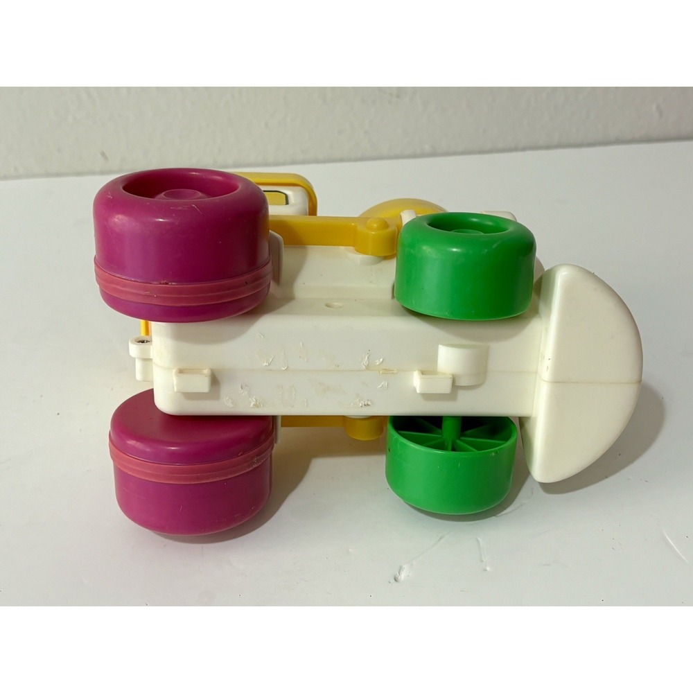 Barney The Dinosaur Train Push and Go Vintage 90s Toy Engine Kid Powered 1994 - Picture 7 of 7